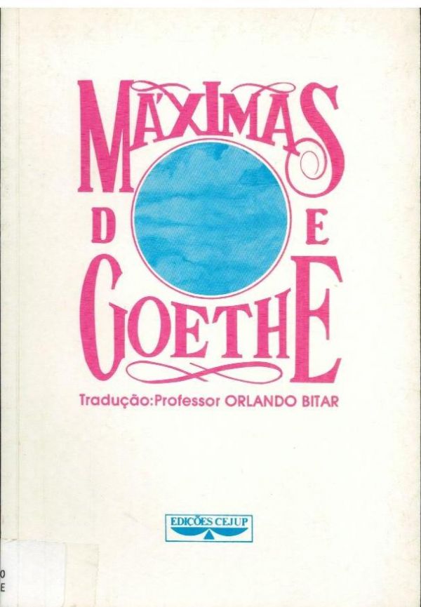 Máximas de Goethe - 800 GOE